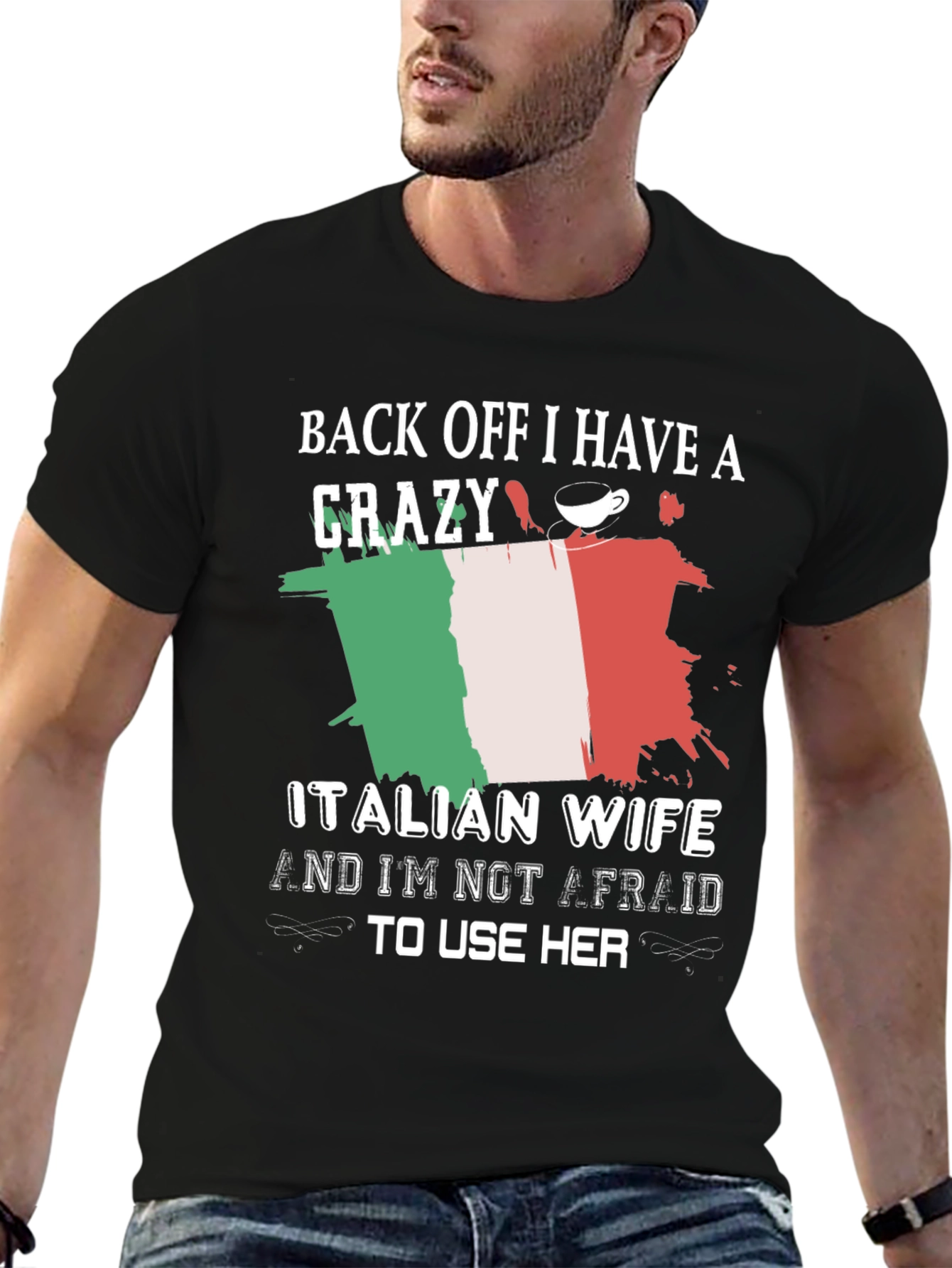 Funny Crazy Italian Wife Graphic Tee