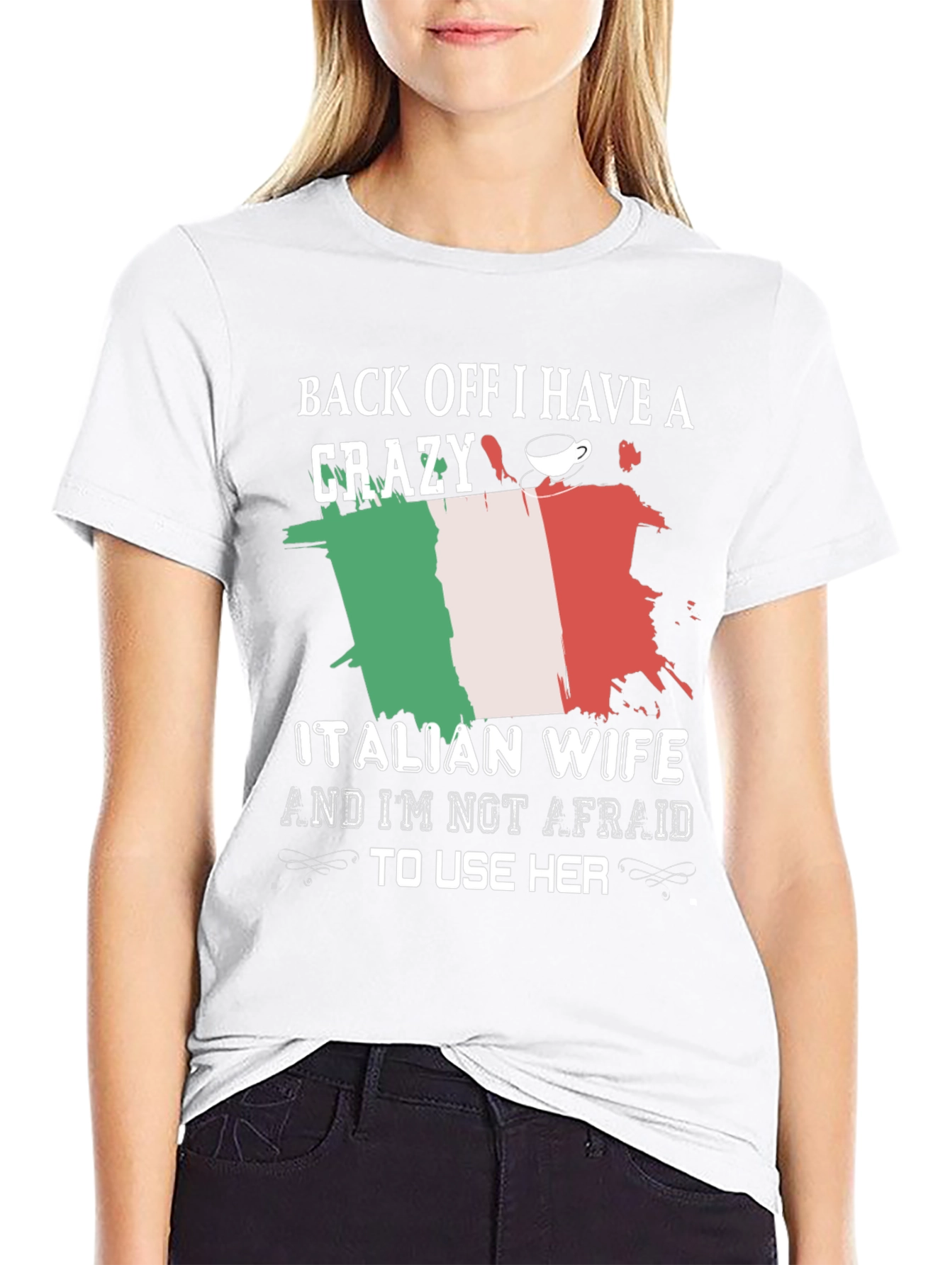Funny Crazy Italian Wife Graphic Tee