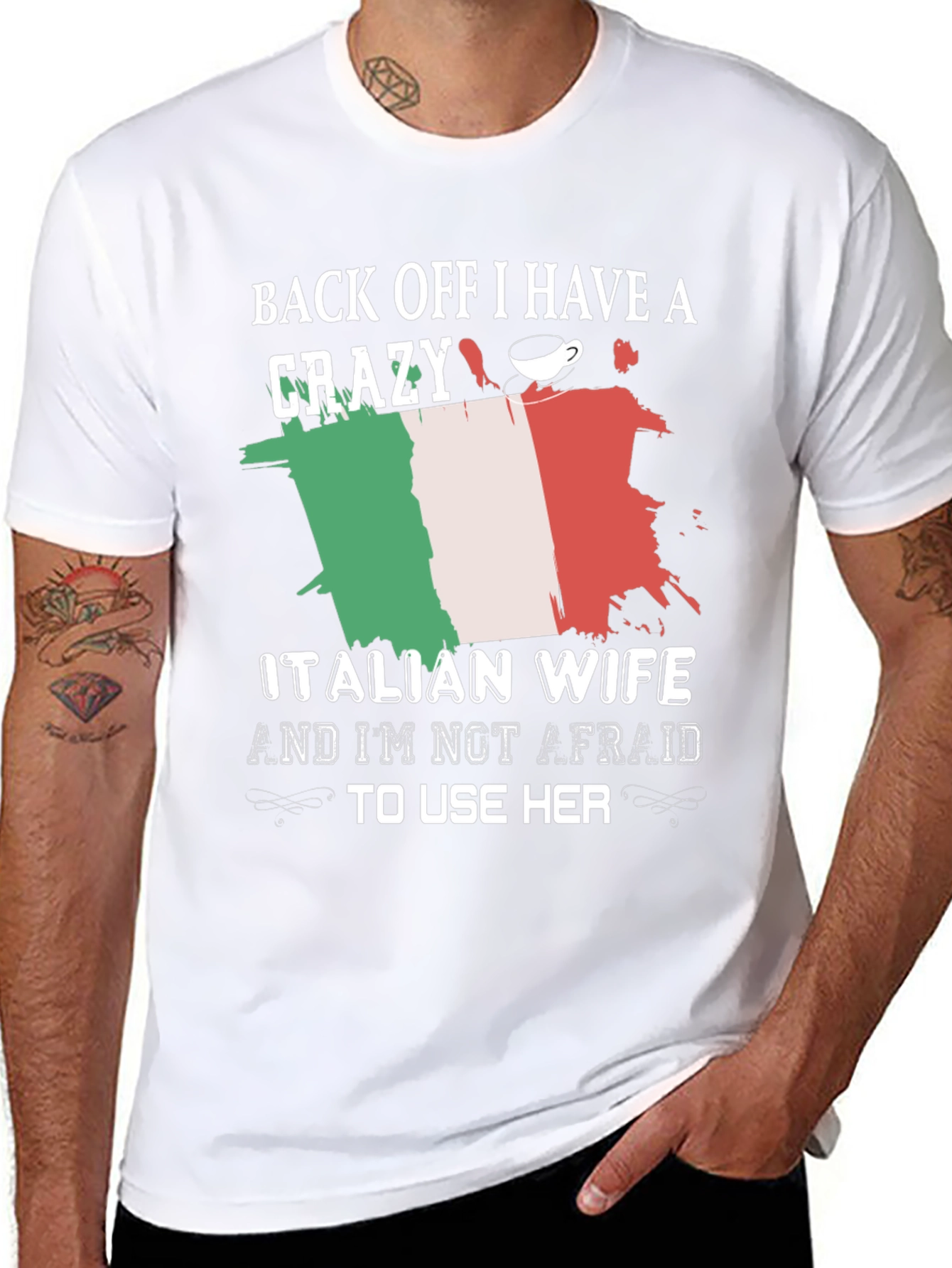 Funny Crazy Italian Wife Graphic Tee