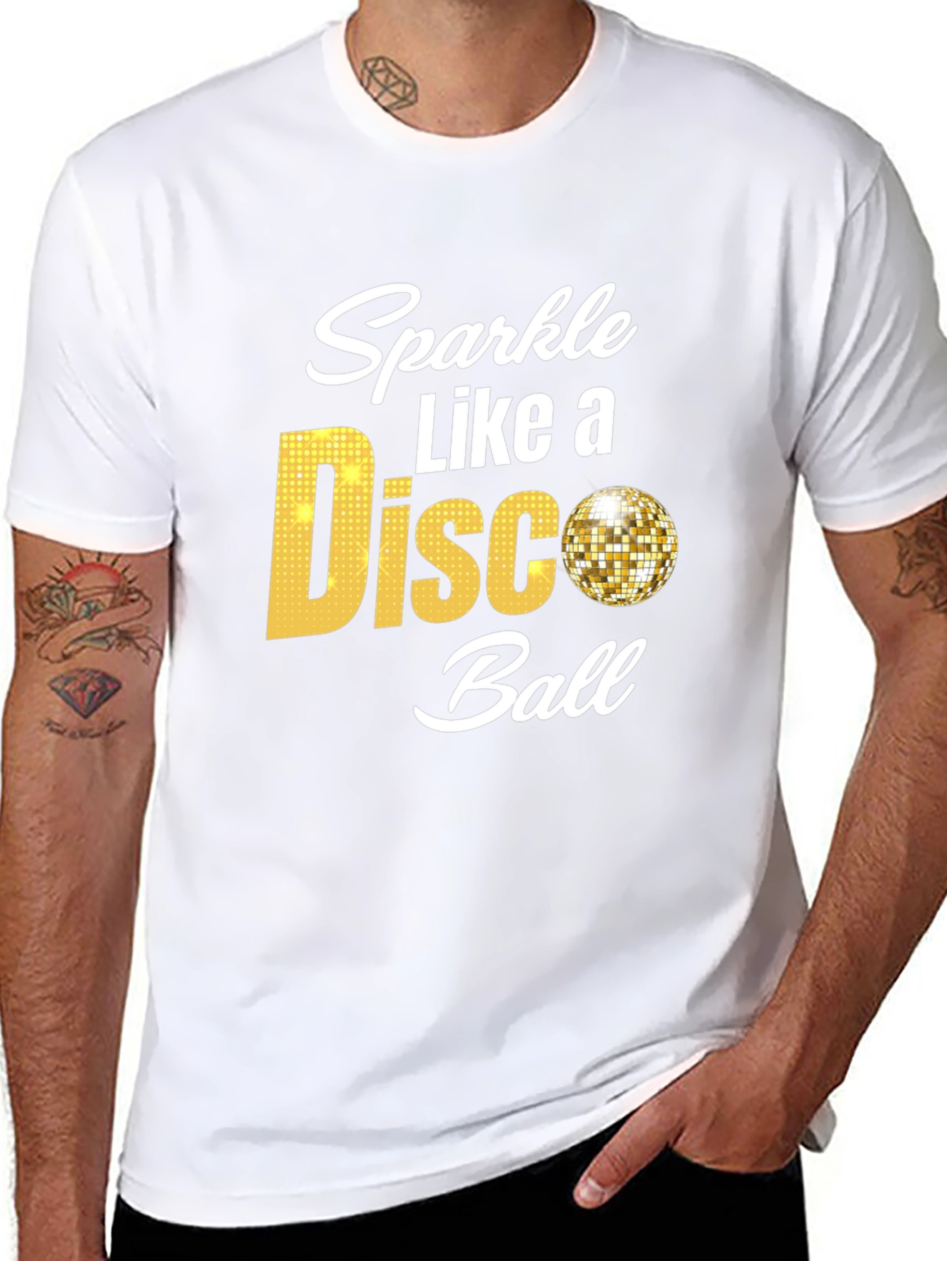 Sparkle Like a Disco Ball Black T-Shirt