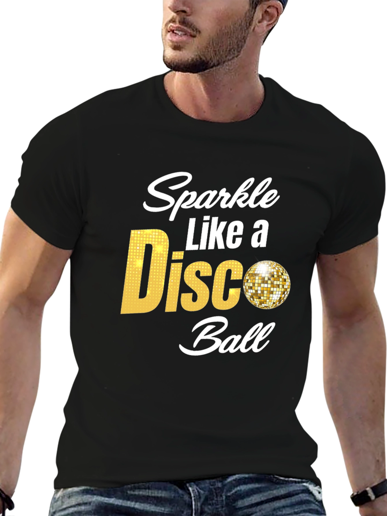 Sparkle Like a Disco Ball Black T-Shirt