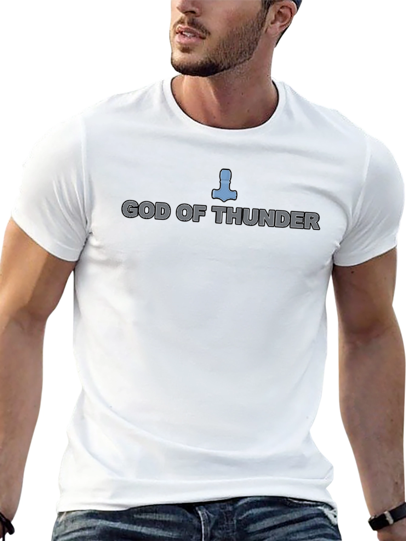 God of Thunder Graphic Tee - Black