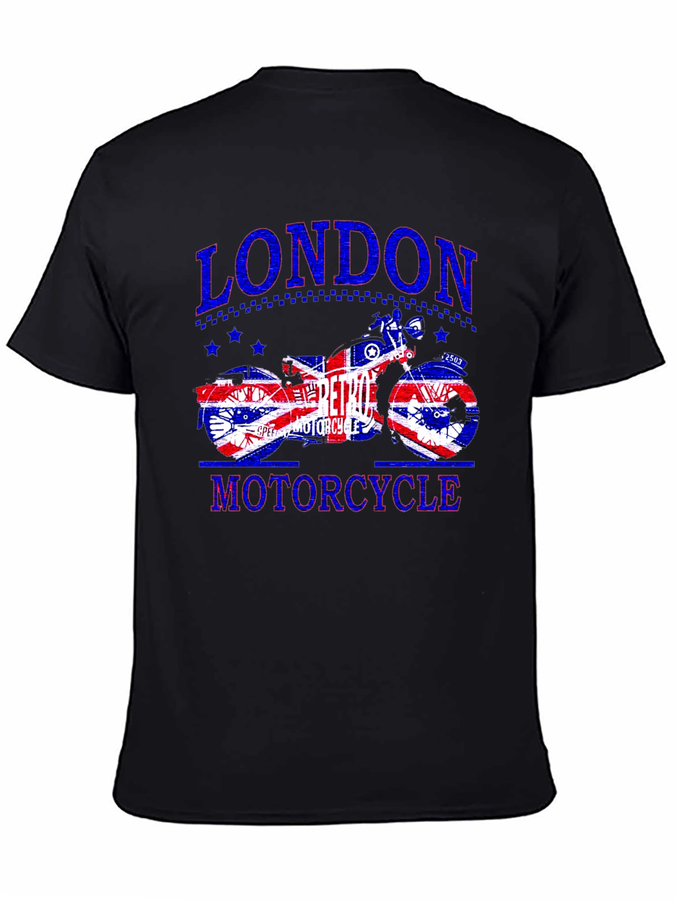 London Retro Motorcycle Graphic T-Shirt