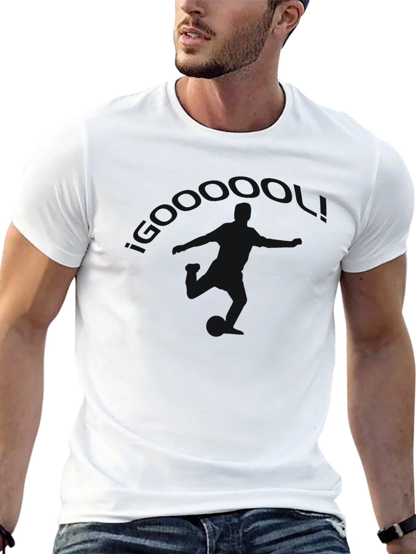 Mens Classic Black Crew Neck T-Shirt