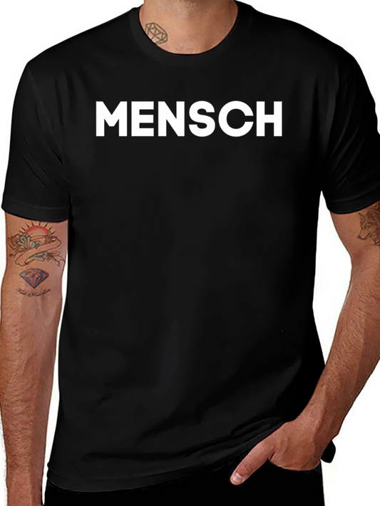 Mensch T-Shirt - Classic Black Graphic Tee