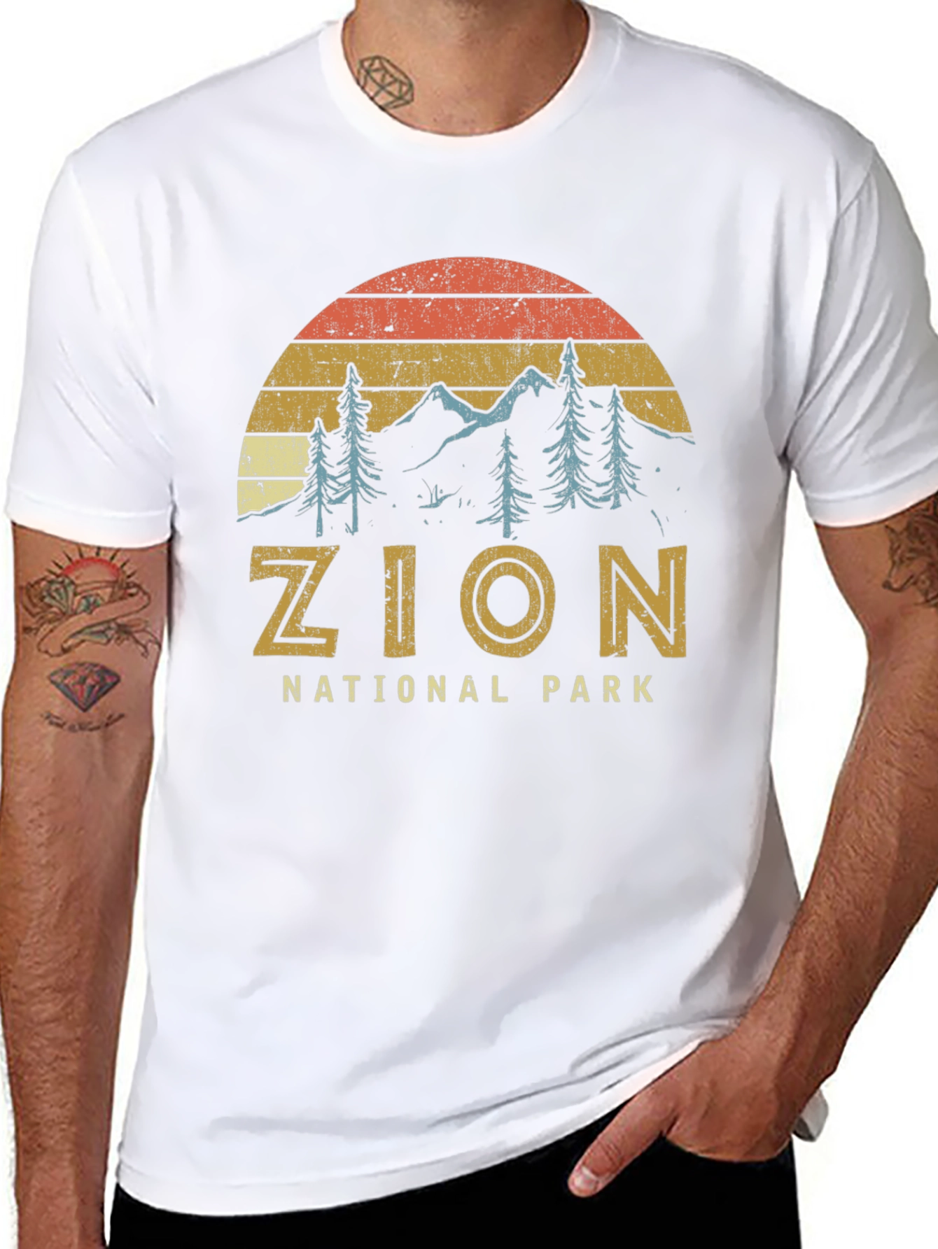 Zion National Park Retro Graphic T-Shirt