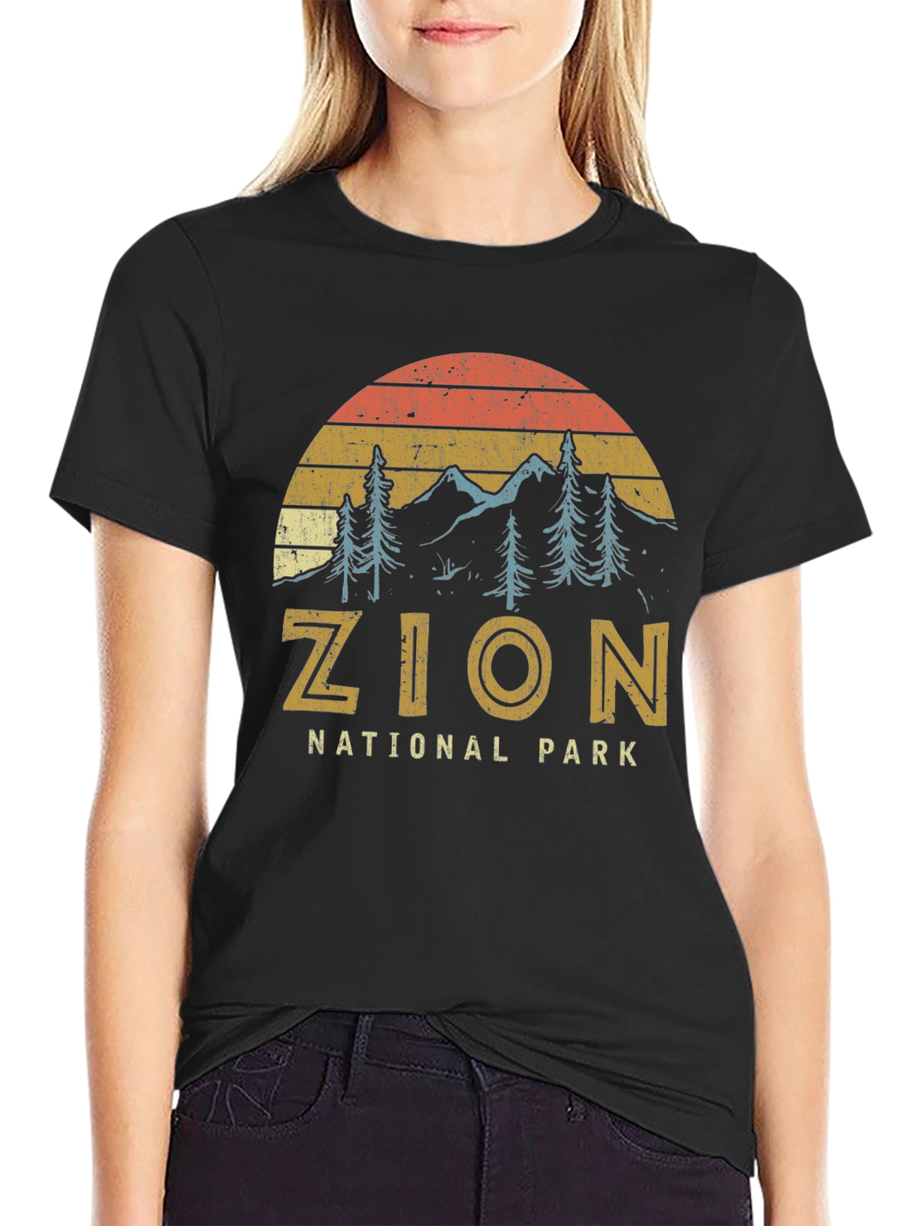 Zion National Park Retro Graphic T-Shirt