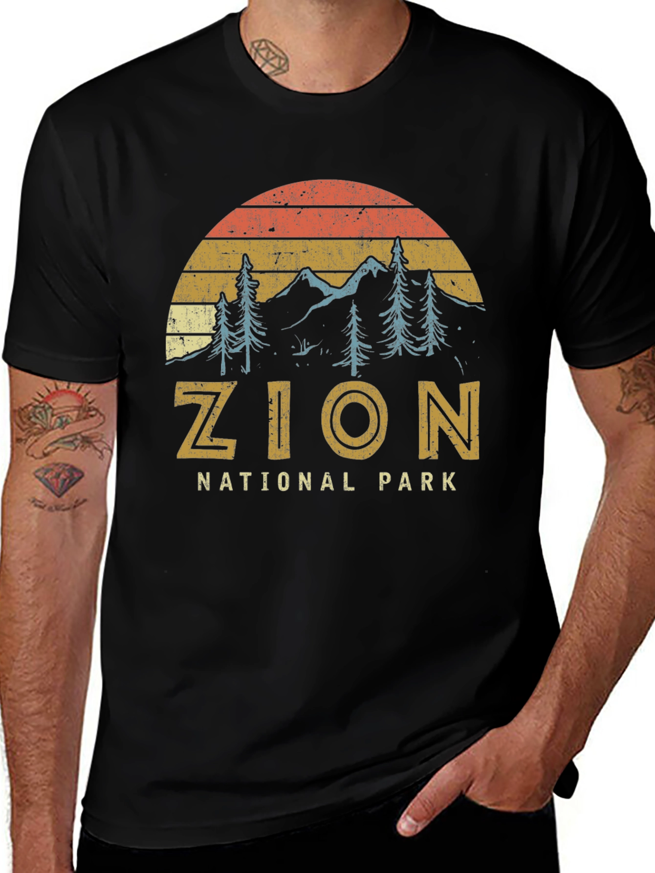 Zion National Park Retro Graphic T-Shirt