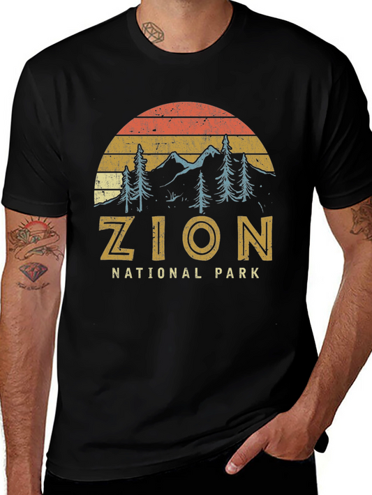 Zion National Park Retro Graphic T-Shirt