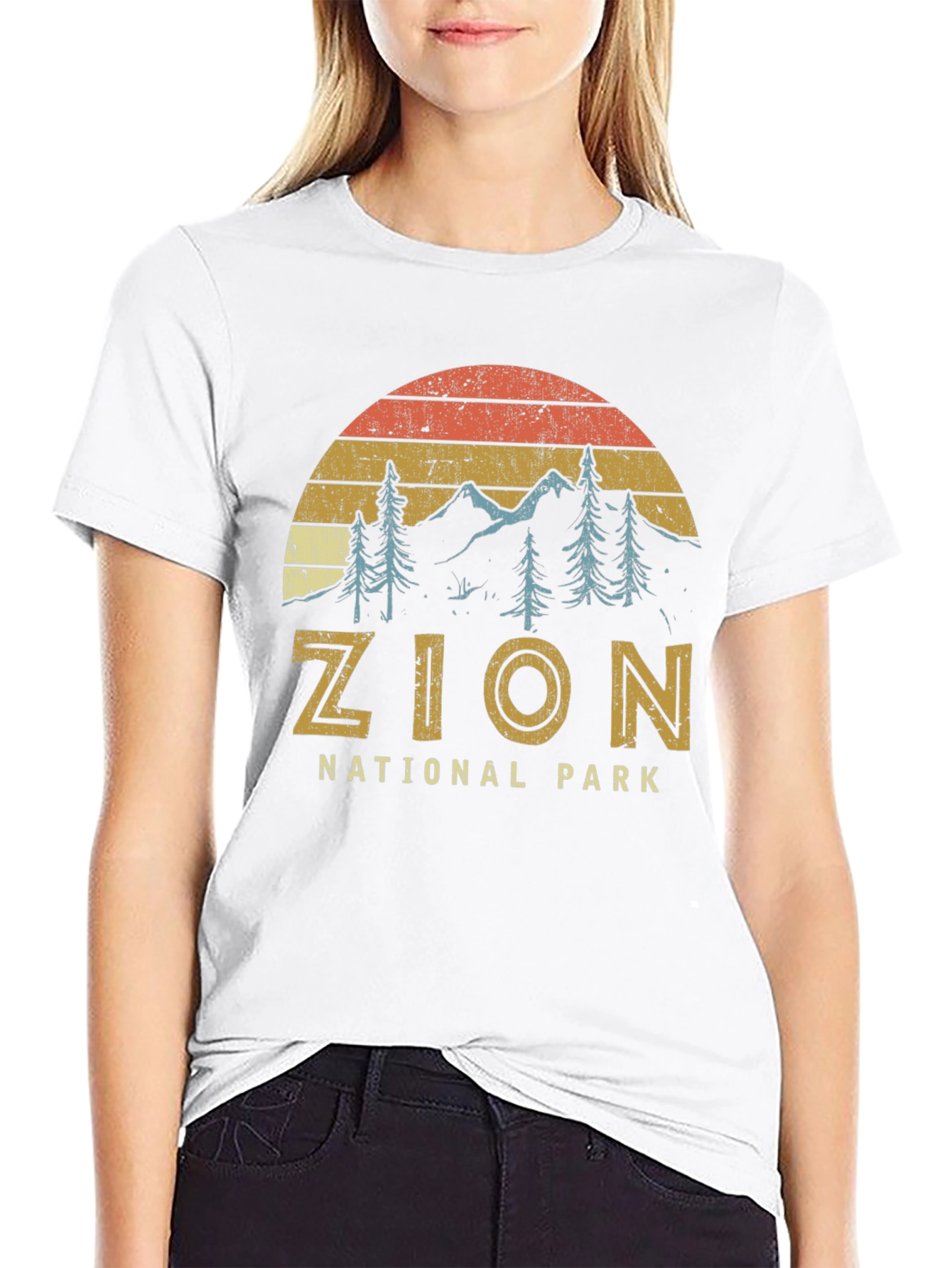 Zion National Park Retro Graphic T-Shirt