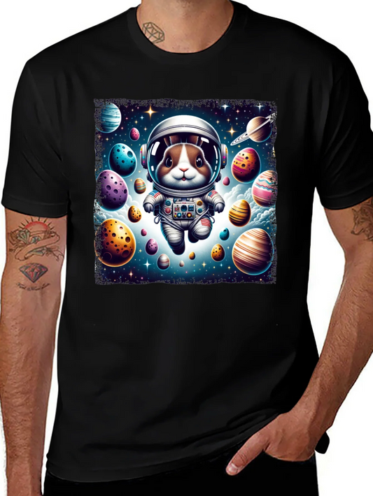 Space Bunny Easter Egg Universe Graphic Tee