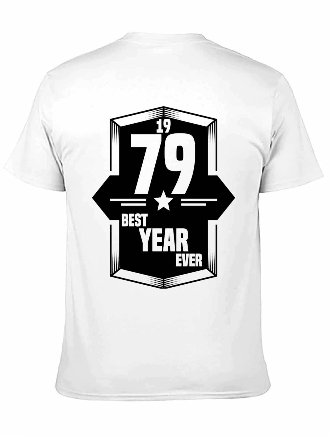 1979 Best Year Ever Graphic T-Shirt - Black