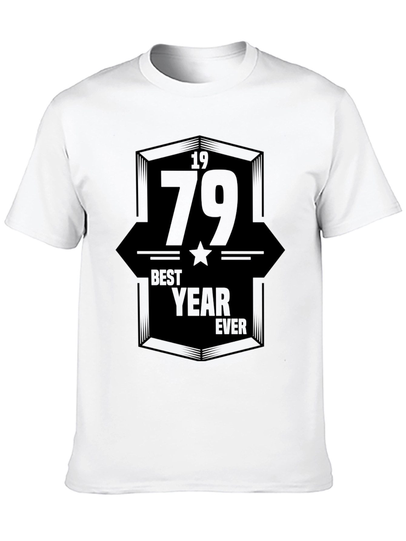 1979 Best Year Ever Graphic T-Shirt - Black