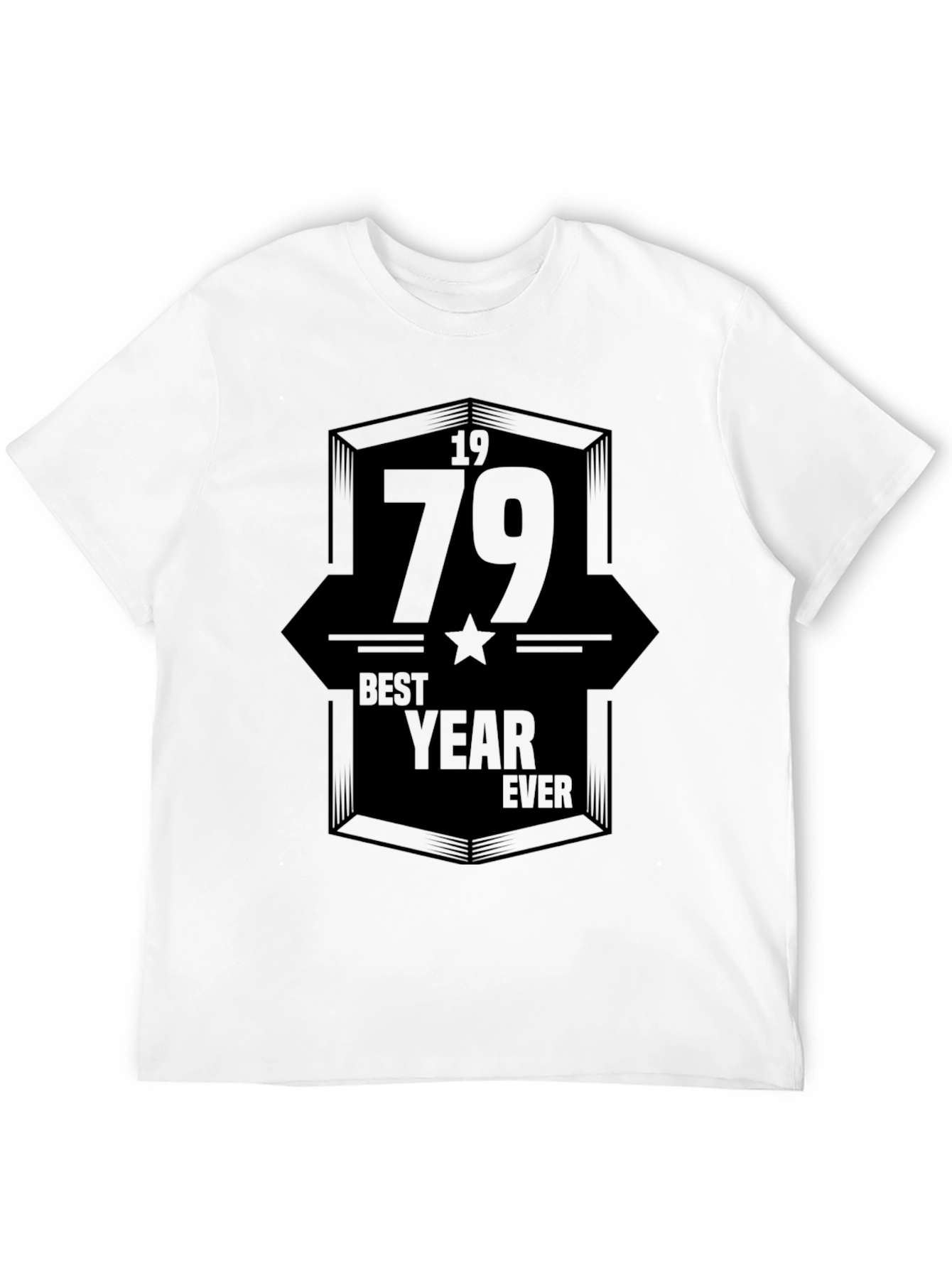 1979 Best Year Ever Graphic T-Shirt - Black