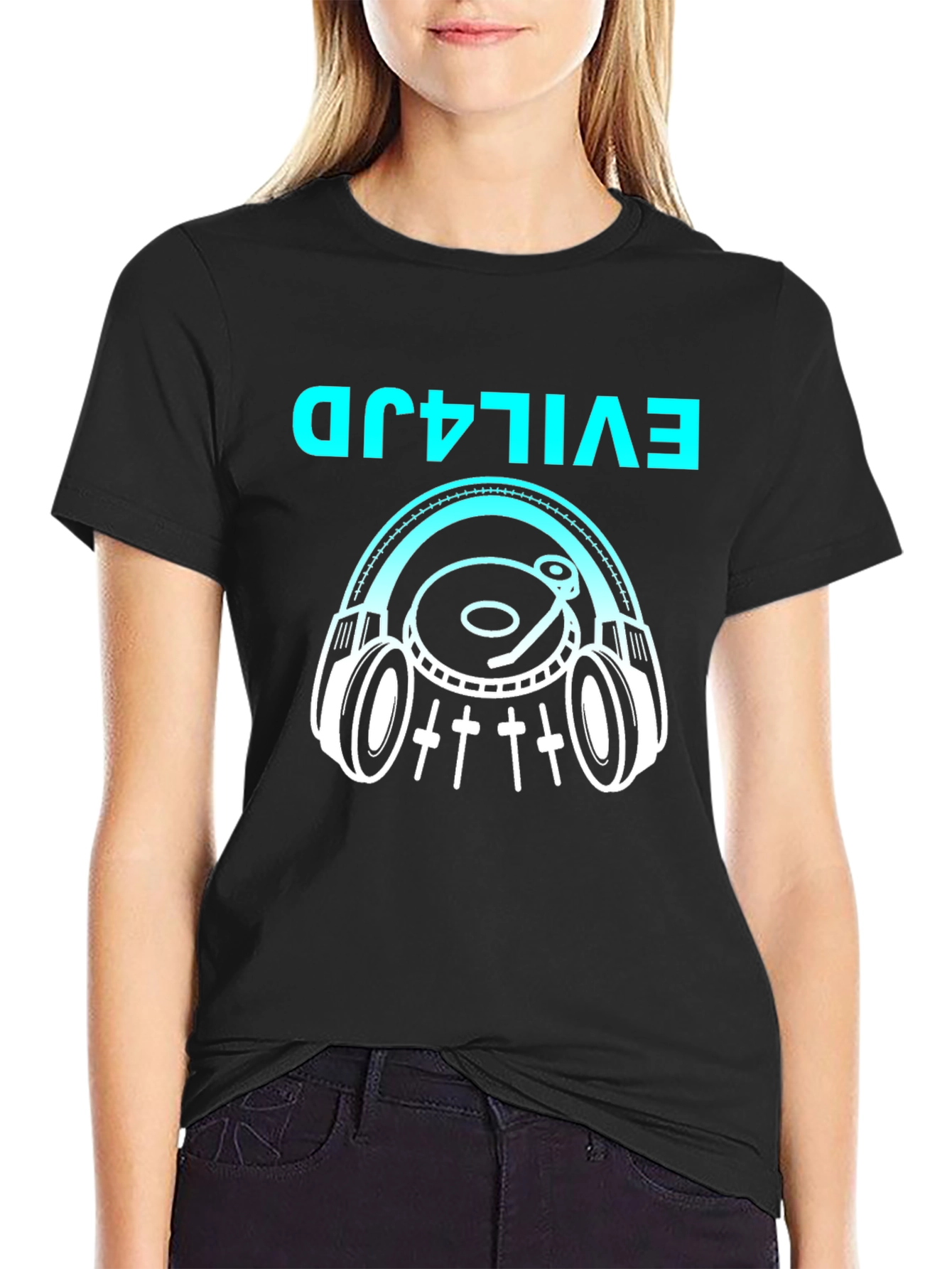 Evil4JD DJ Graphic Tee - Music Lovers T-Shirt