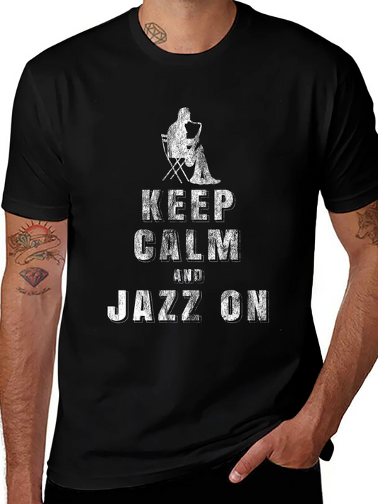 Keep Calm and Jazz On Graphic T-Shirt