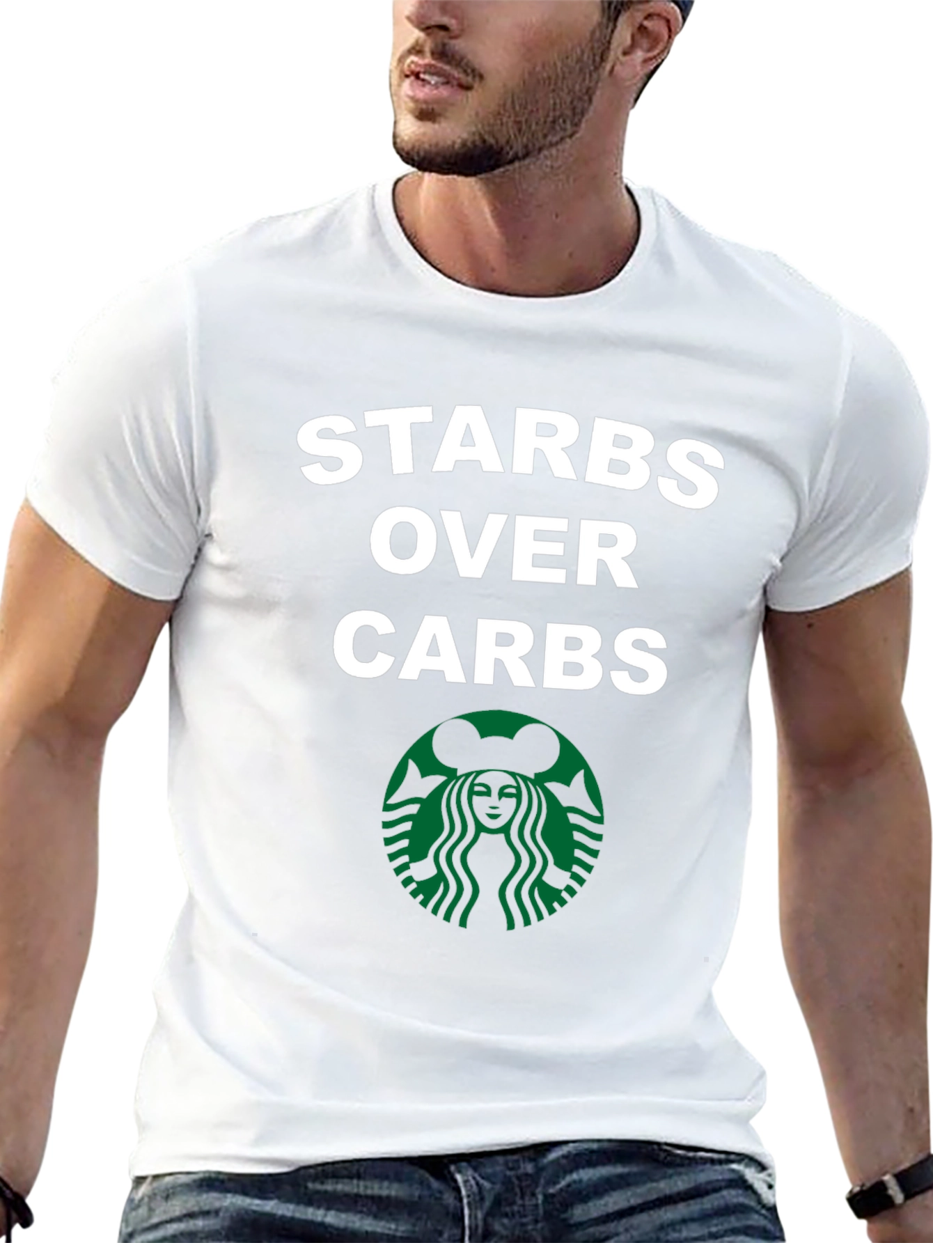 Starbs Over Carbs T-Shirt - Coffee Lover Tee