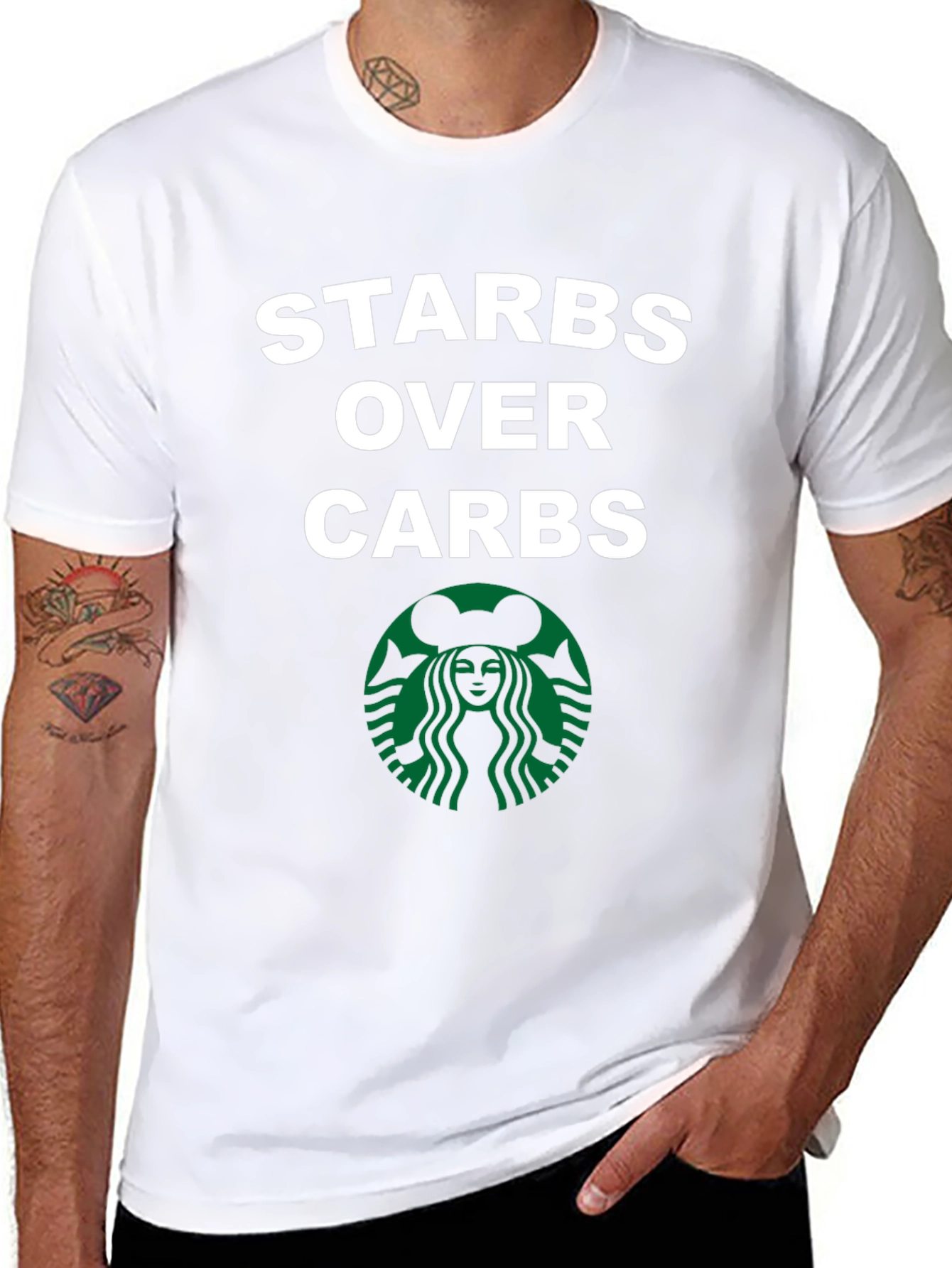 Starbs Over Carbs T-Shirt - Coffee Lover Tee