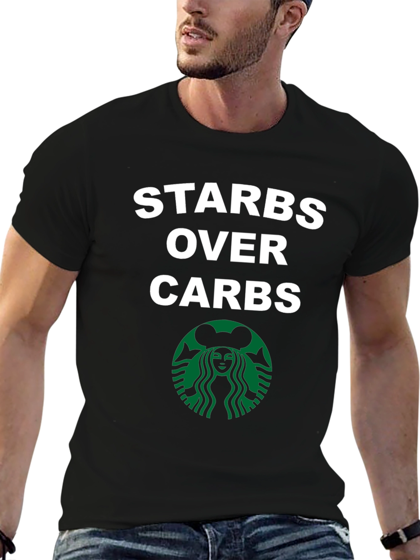 Starbs Over Carbs T-Shirt - Coffee Lover Tee