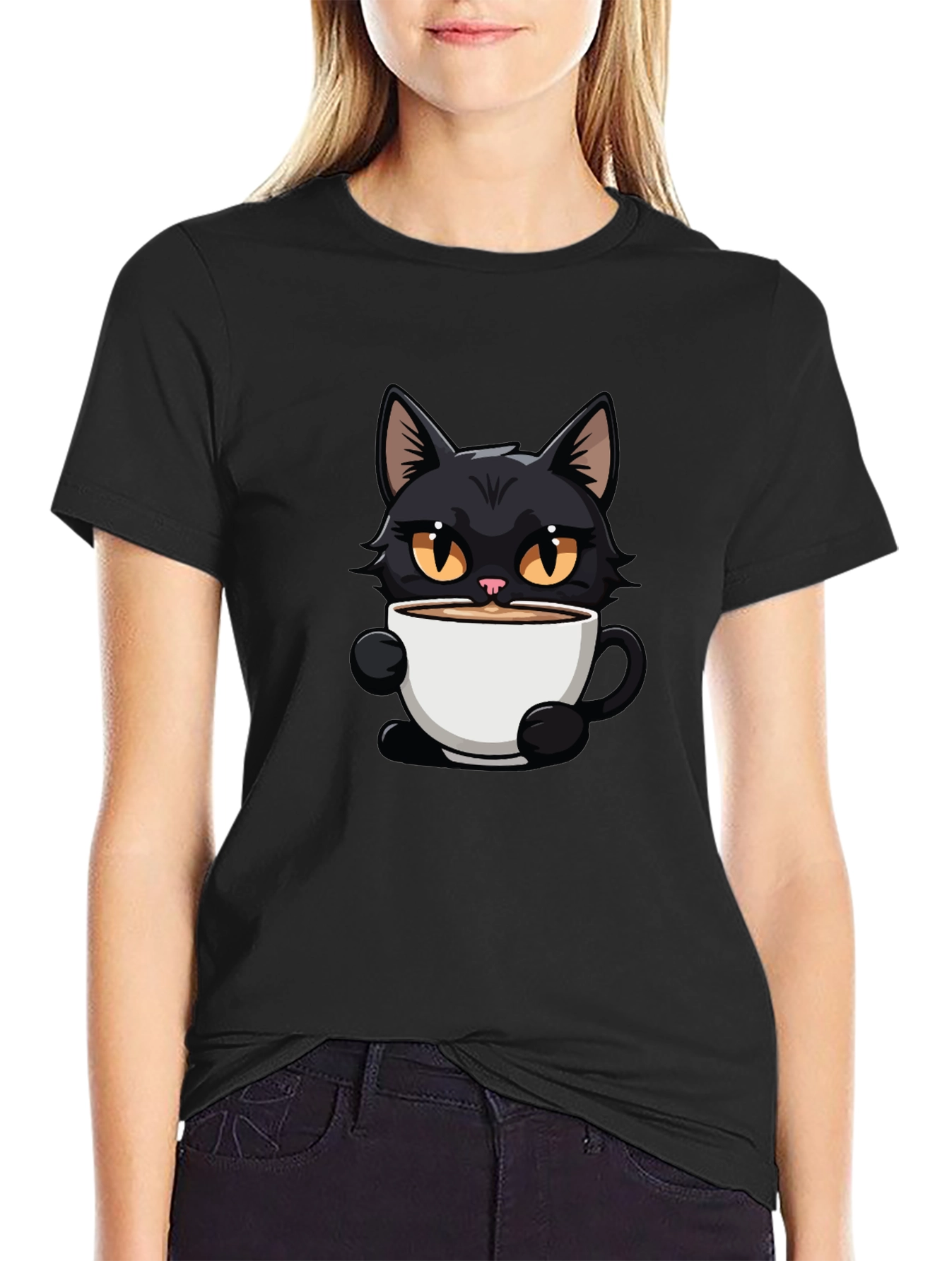 Black Cat Coffee Graphic Tee