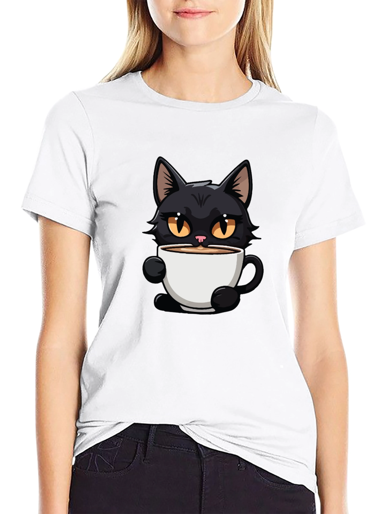 Black Cat Coffee Graphic Tee