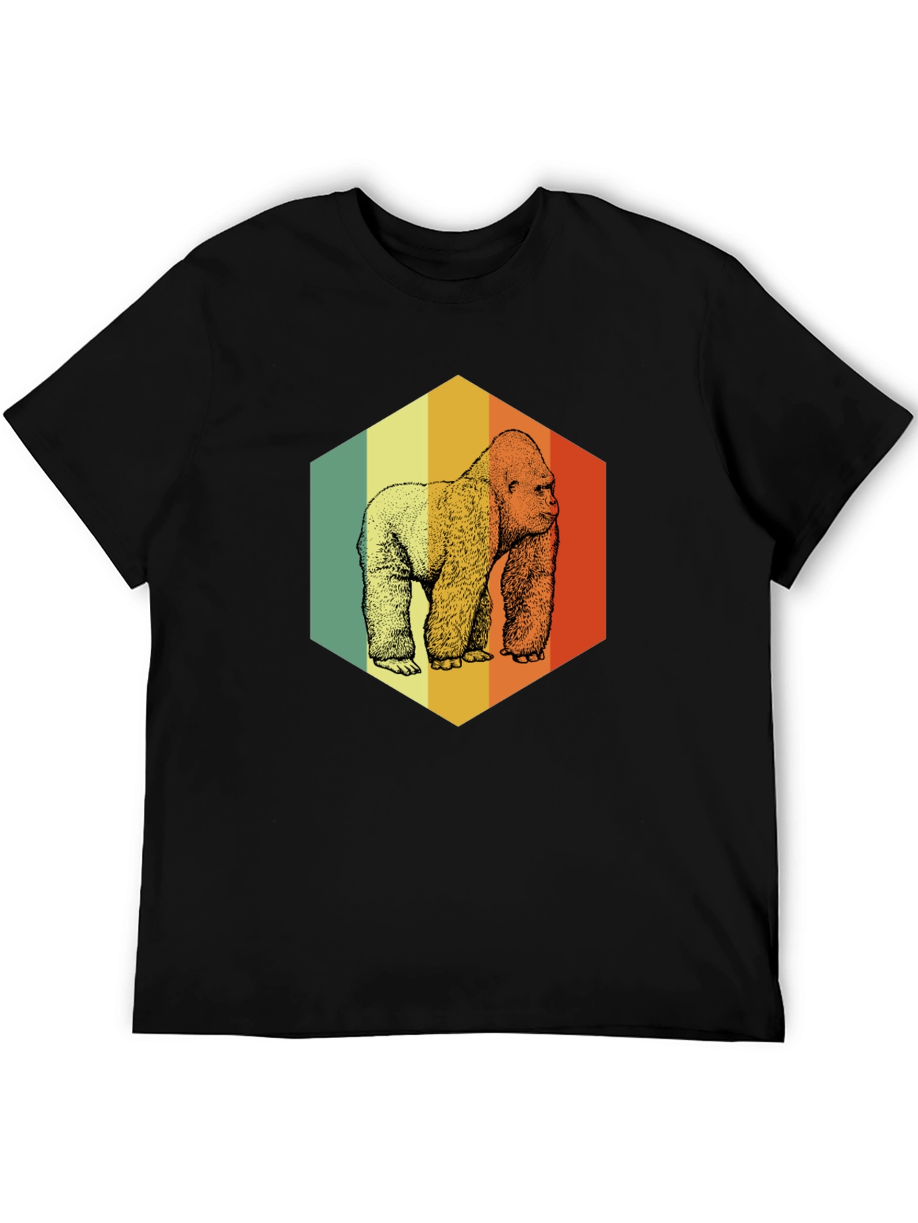 Retro Gorilla Graphic T-Shirt