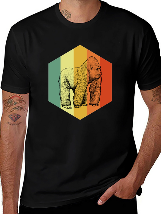 Retro Gorilla Graphic T-Shirt