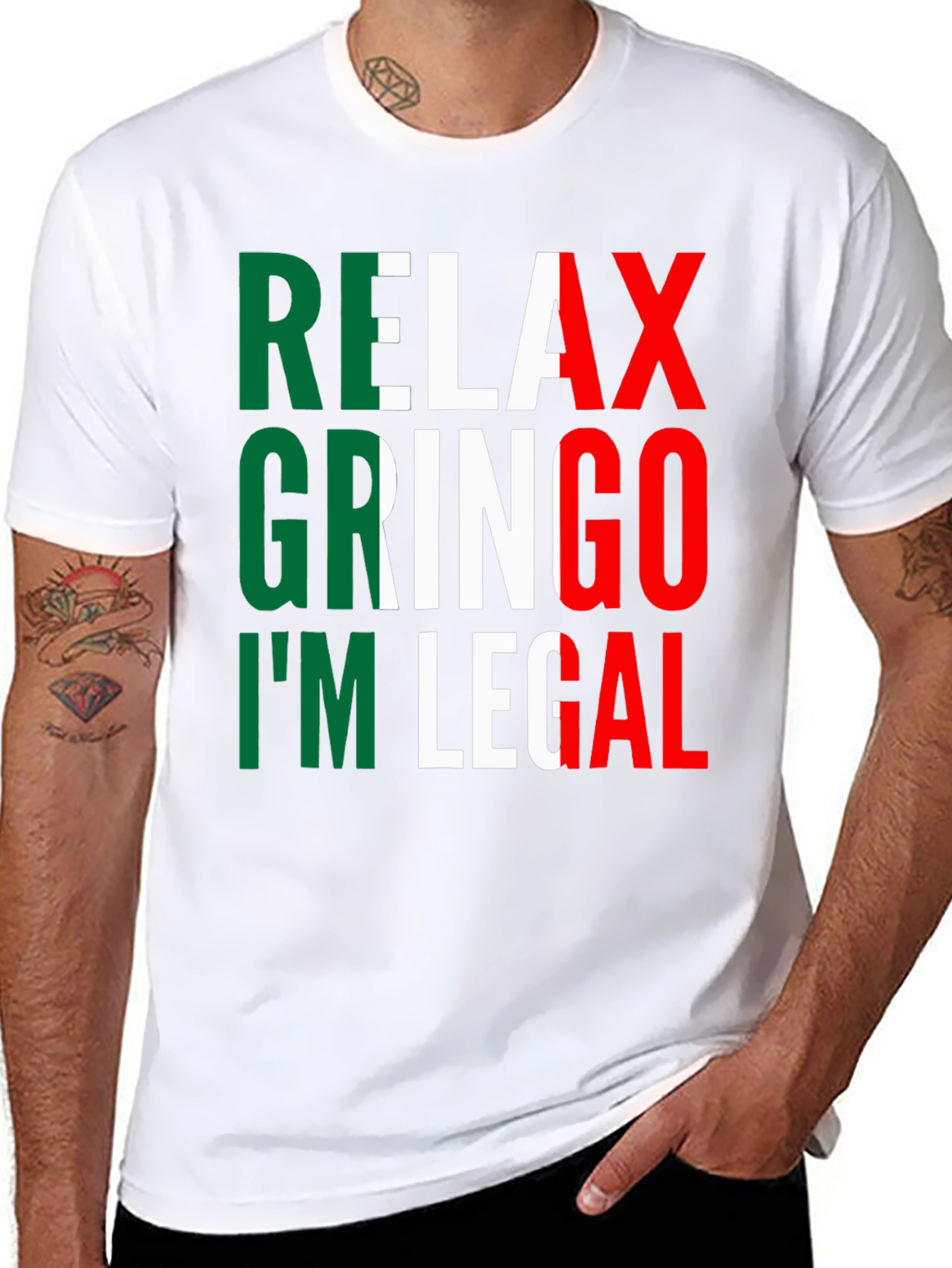 Relax Gringo Im Legal T-Shirt - Novelty Graphic Tee