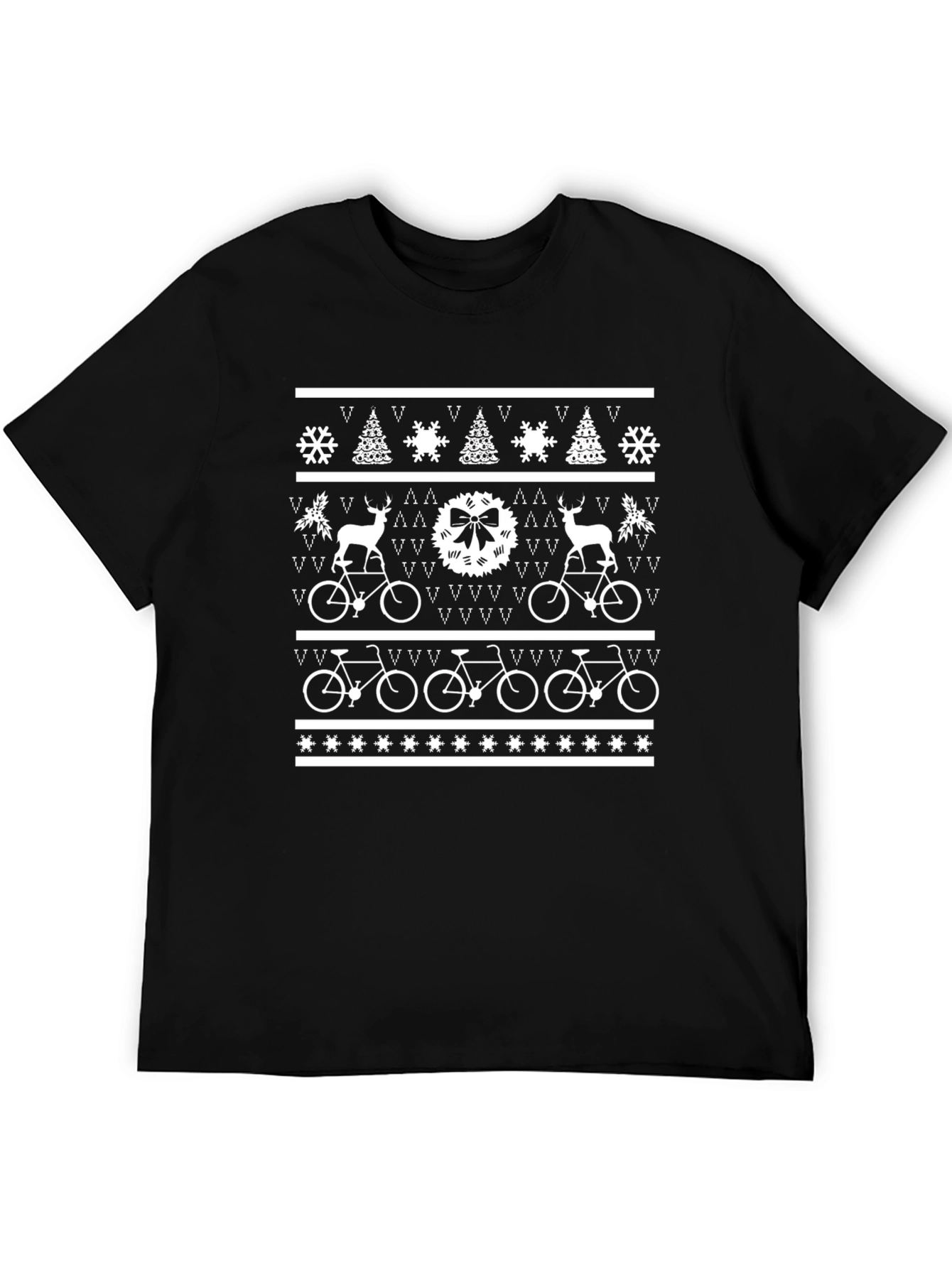 Holiday Bike Pattern T-Shirt