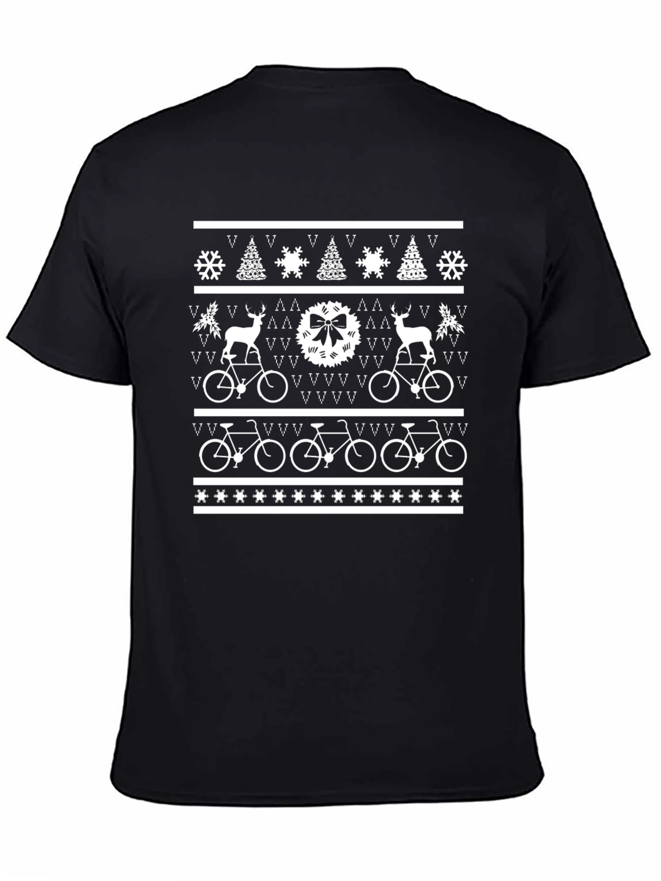 Holiday Bike Pattern T-Shirt