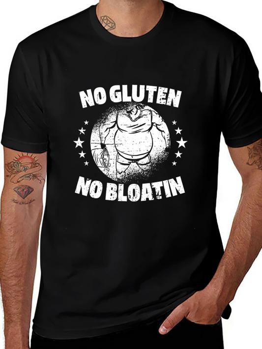 No Gluten No Bloatin Funny Workout T-Shirt