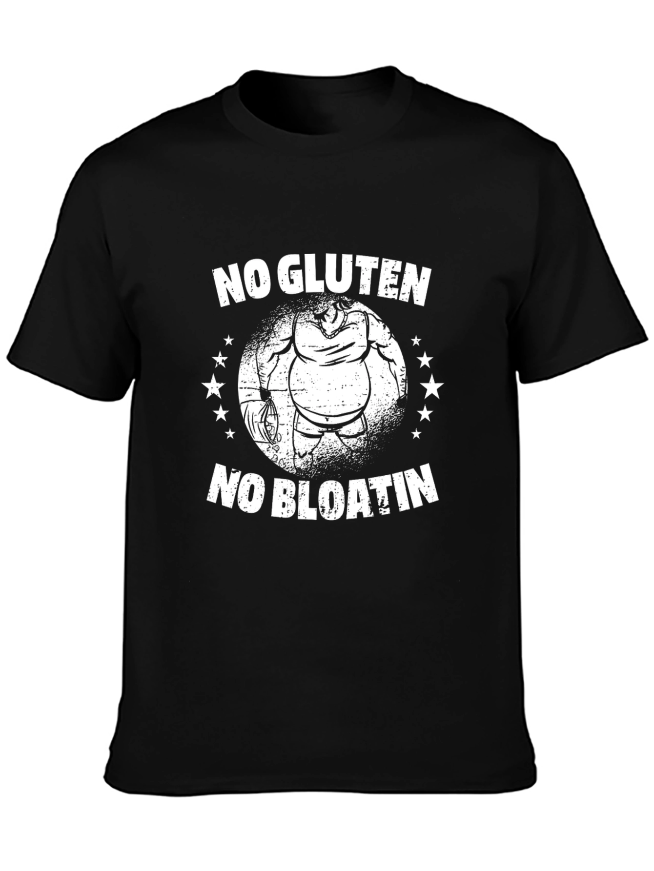 No Gluten No Bloatin Funny Workout T-Shirt