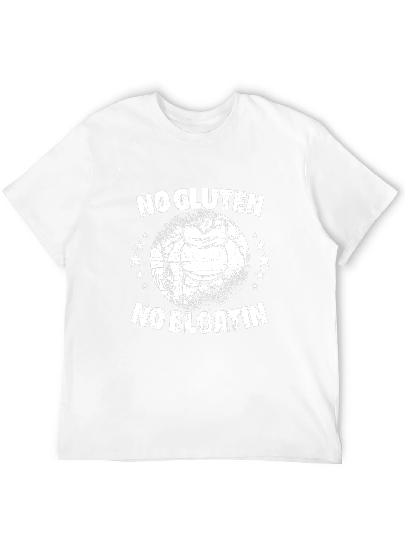 No Gluten No Bloatin Funny Workout T-Shirt