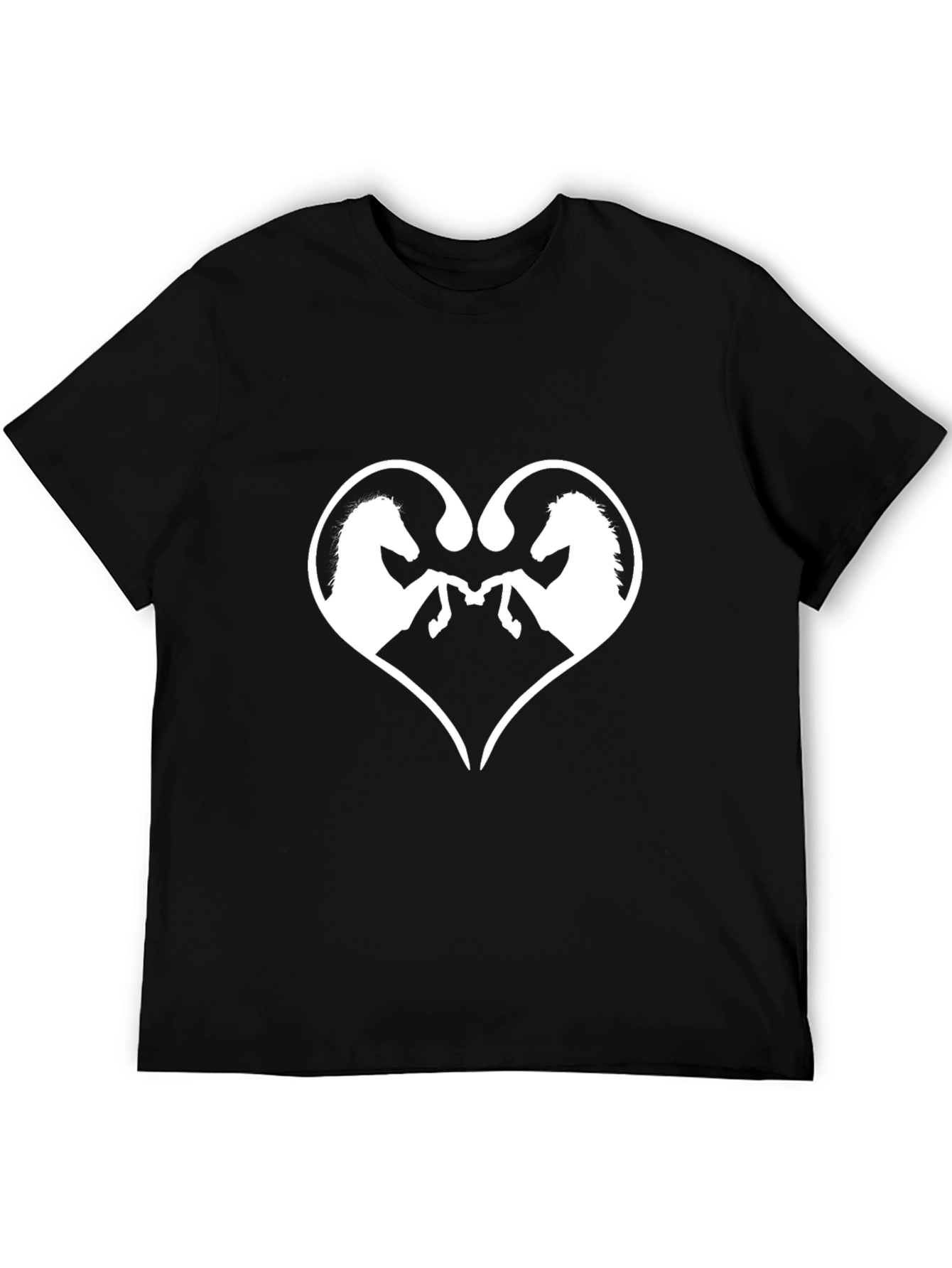 Horse Love Black Graphic Tee