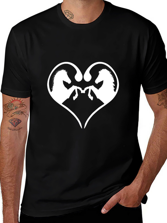 Horse Love Black Graphic Tee