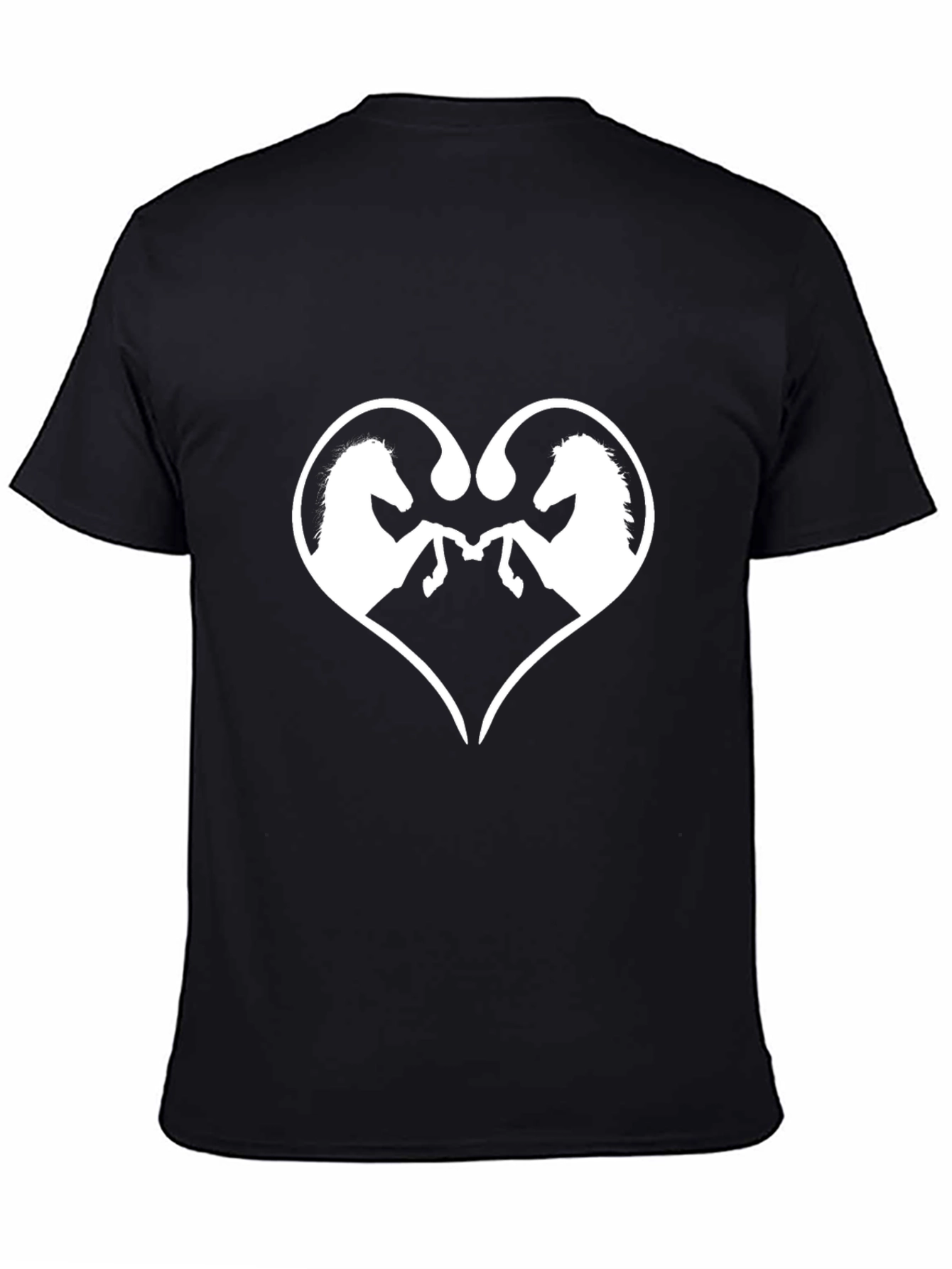 Horse Love Black Graphic Tee