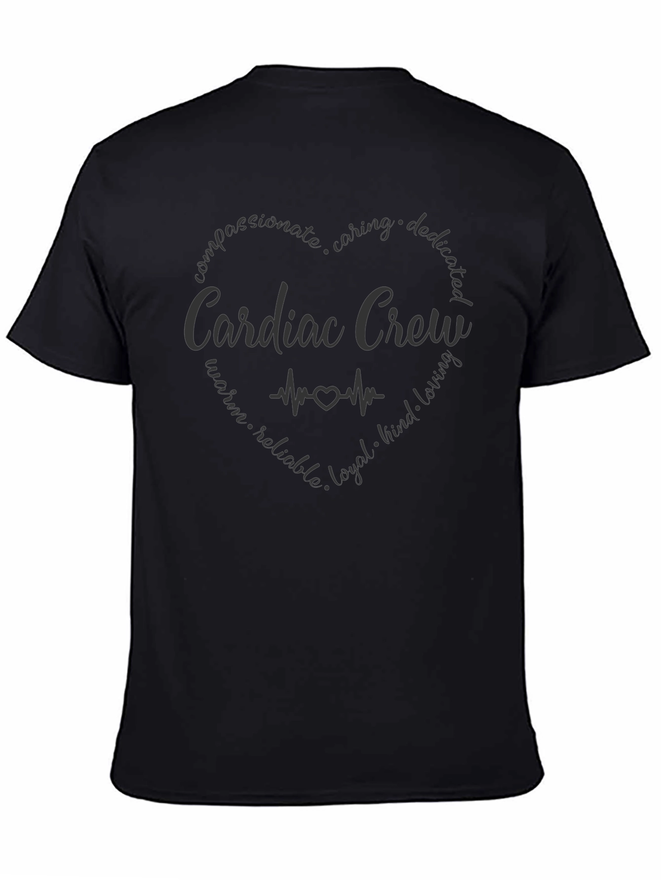 Cardiac Crew Graphic Tee - Caring Heart Design