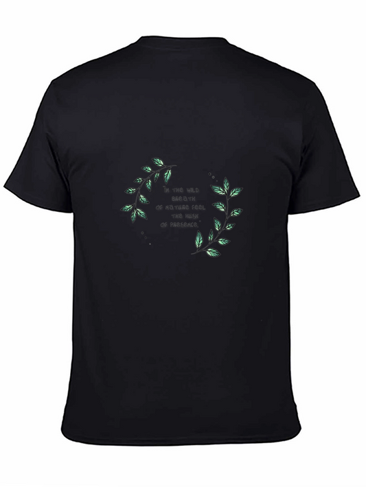 Nature Inspired Graphic Tee - Black