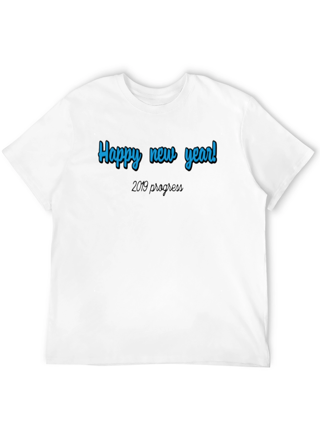 Happy New Year Graphic Tee - Black