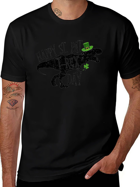 St. Pat-T-Rex Day Black T-Shirt