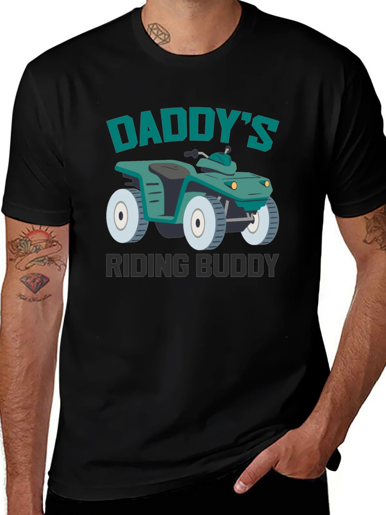 Daddys Riding Buddy ATV Graphic Tee