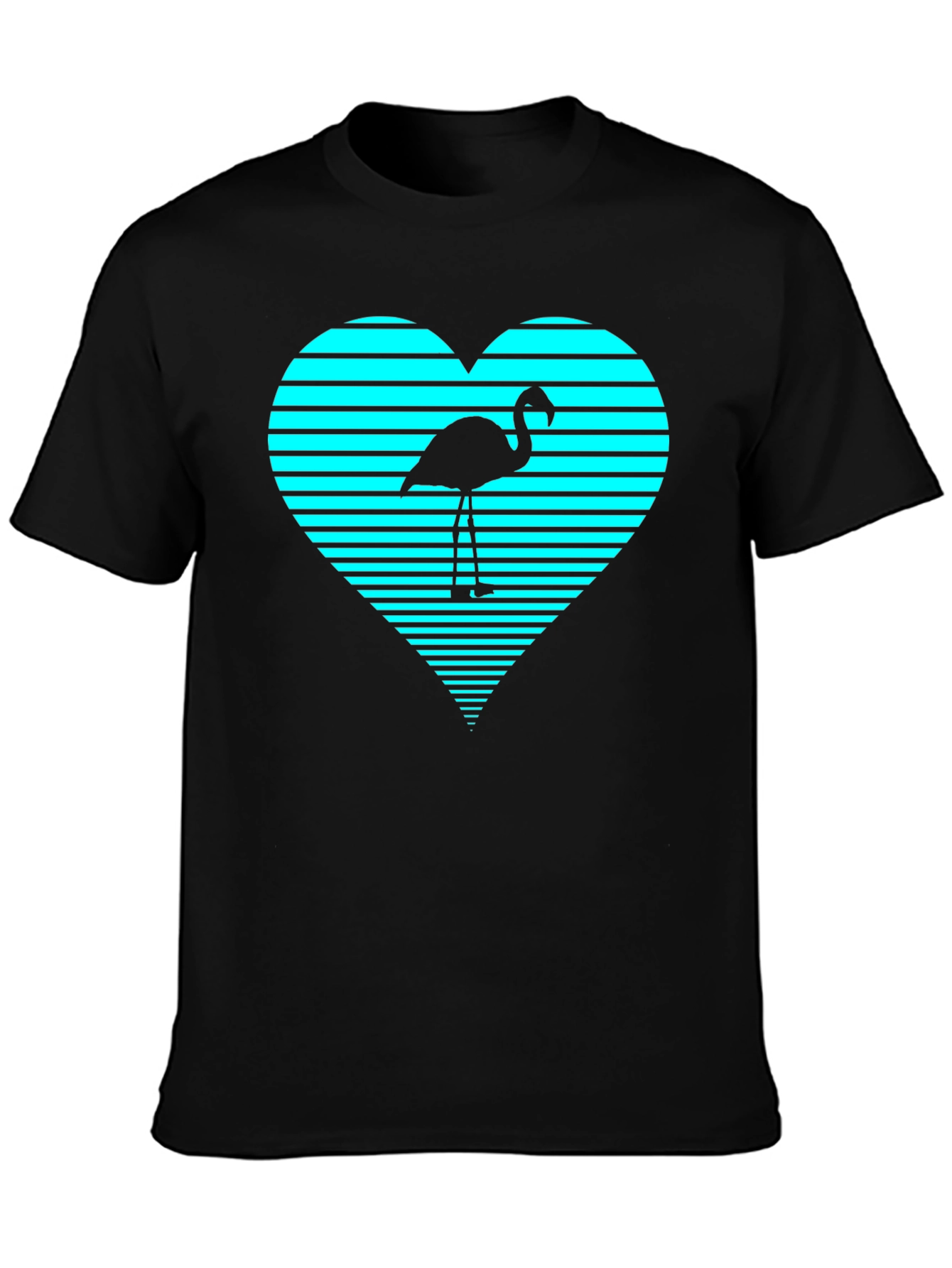 Flamingo Heart Graphic Tee