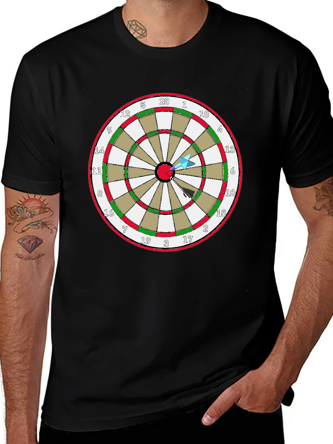 Dartboard T-Shirt - Bullseye Tee