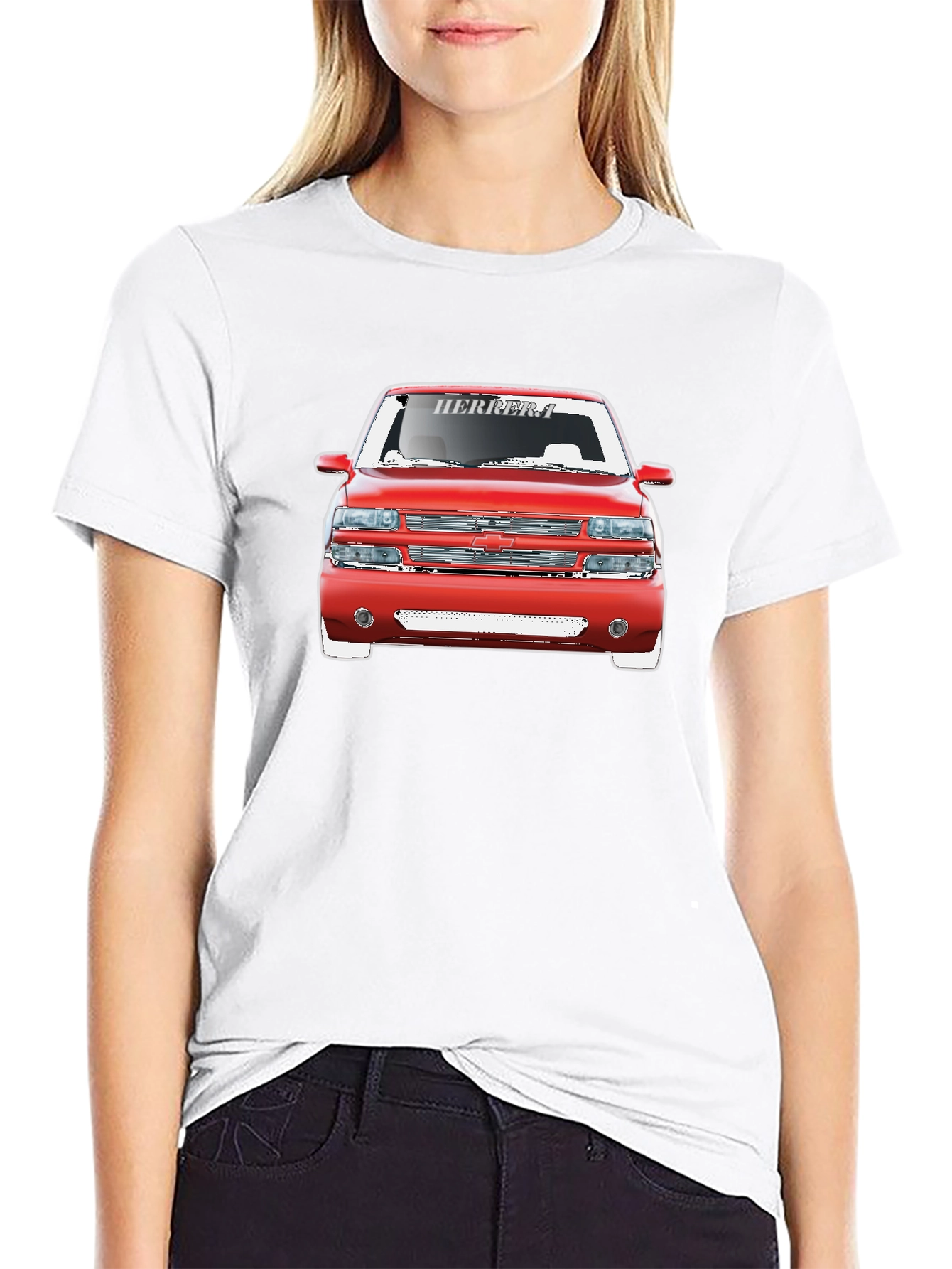 Red Truck Graphic Tee - Cool Car Shirt