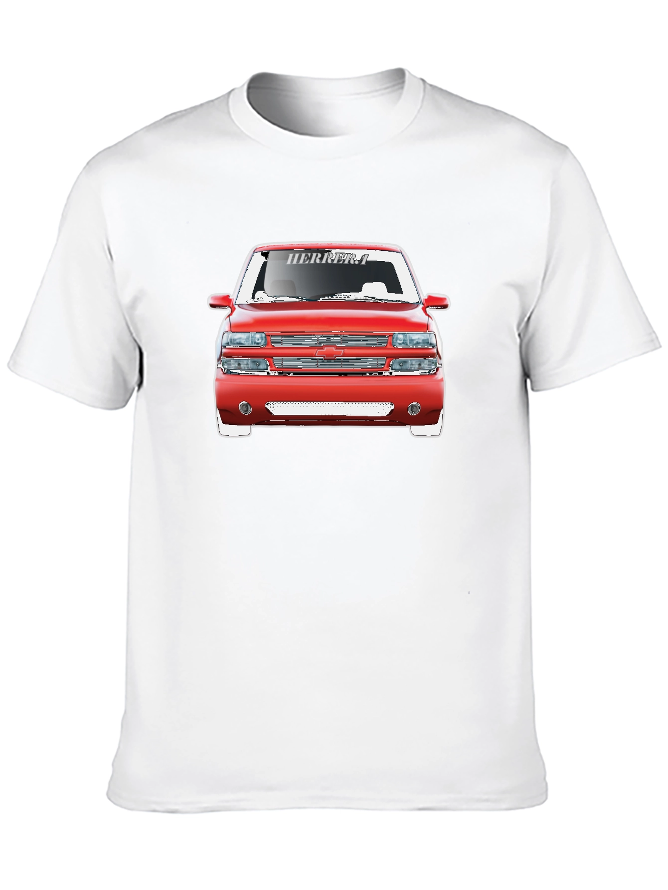 Red Truck Graphic Tee - Cool Car Shirt