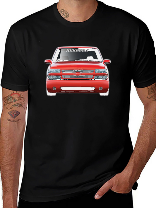 Red Truck Graphic Tee - Cool Car Shirt
