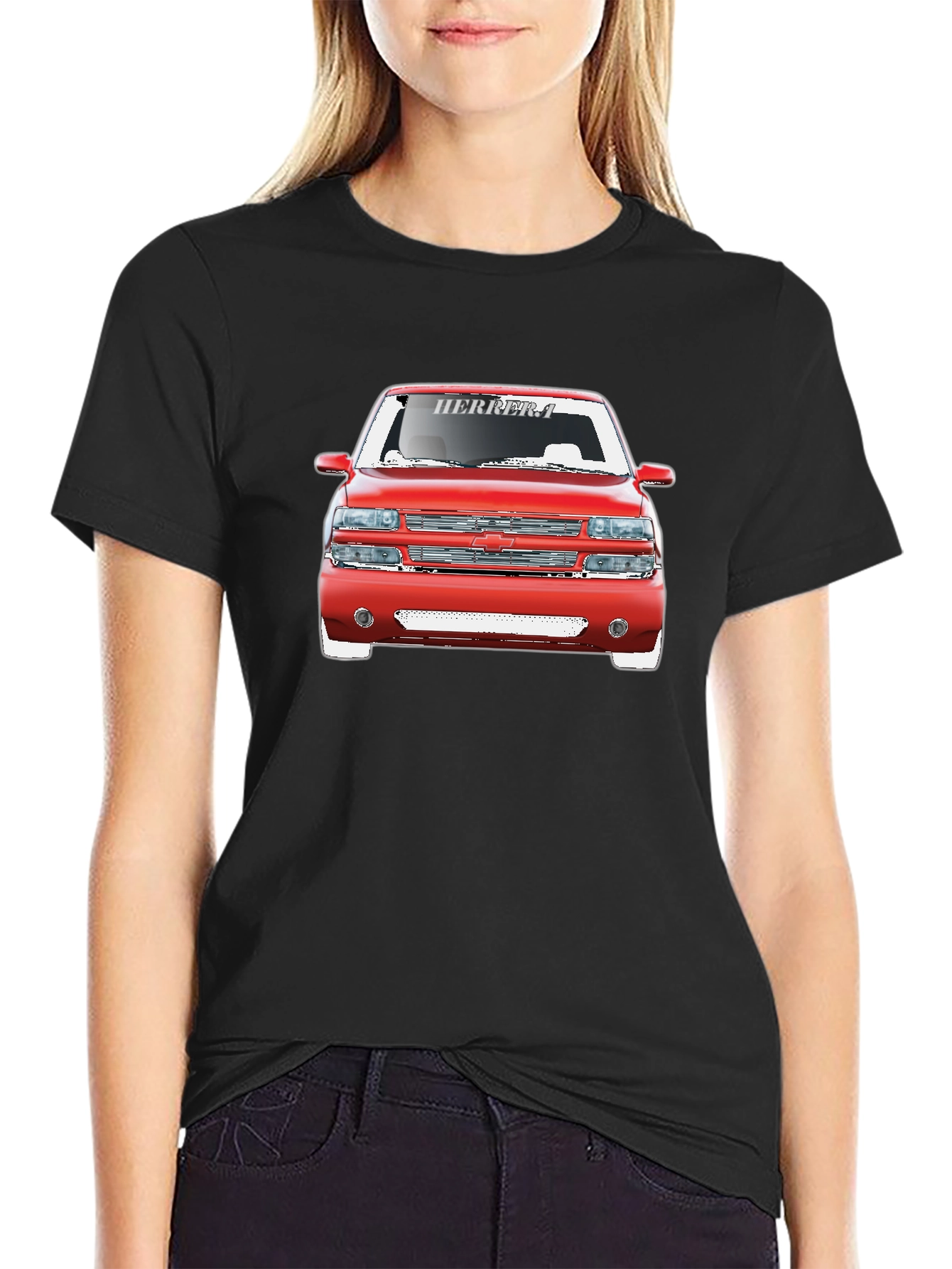 Red Truck Graphic Tee - Cool Car Shirt