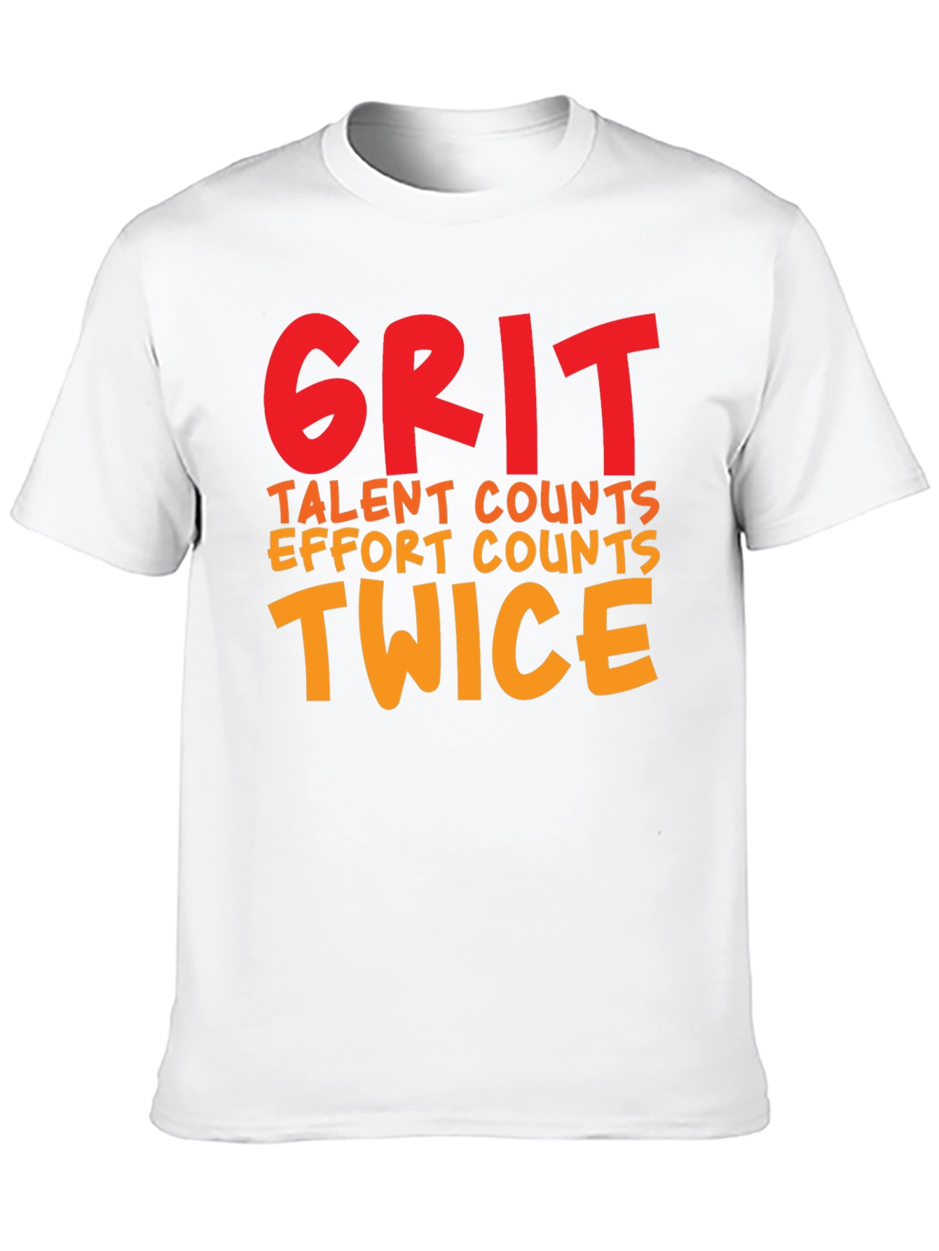 Grit Twice Counts Crew Neck T-Shirt