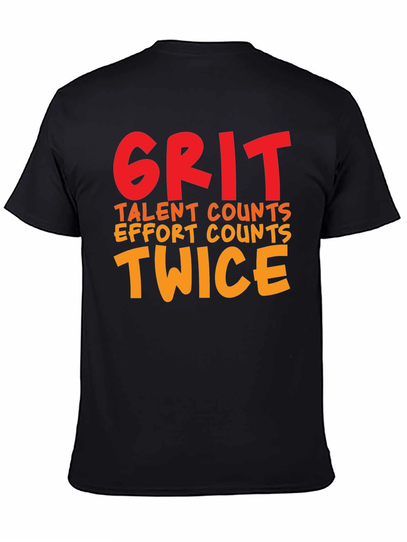 Grit Twice Counts Crew Neck T-Shirt