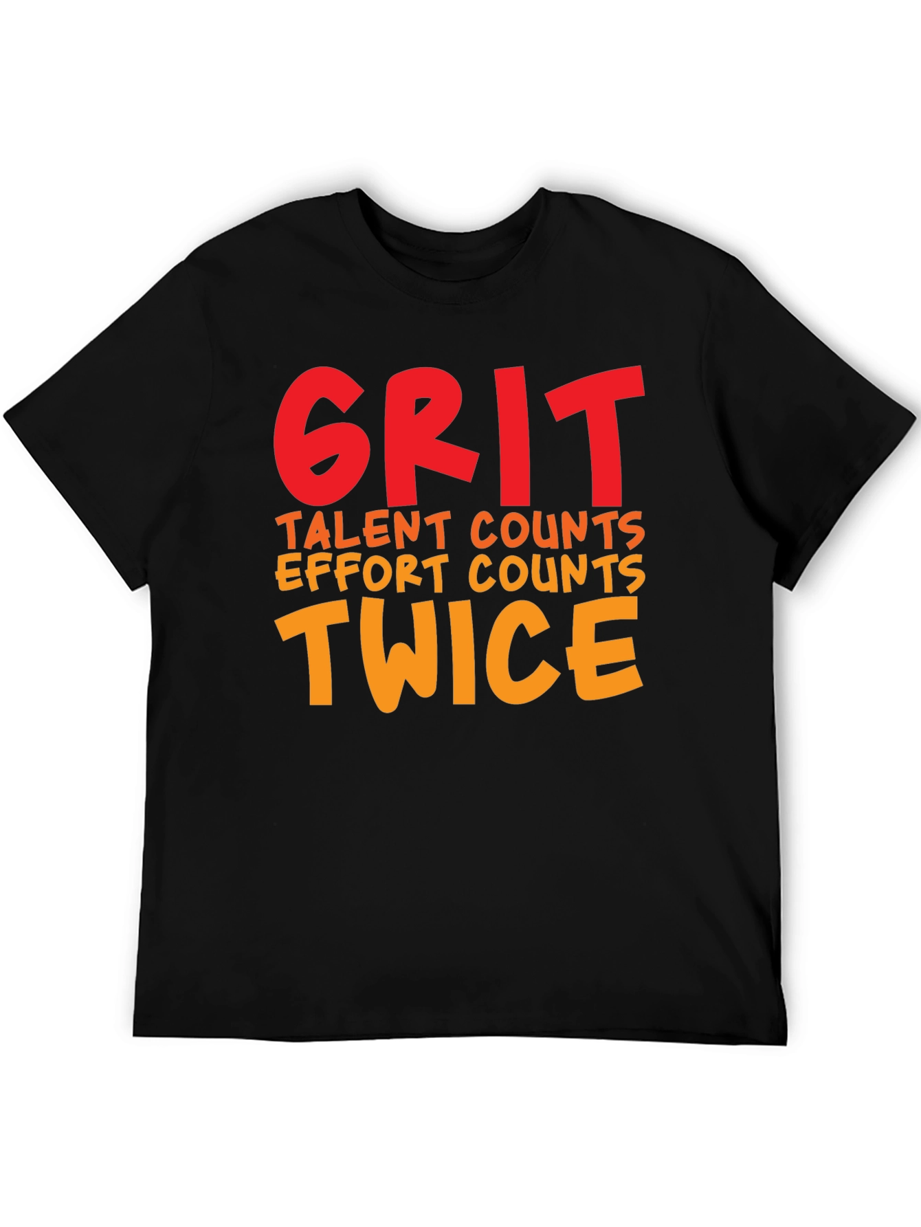 Grit Twice Counts Crew Neck T-Shirt